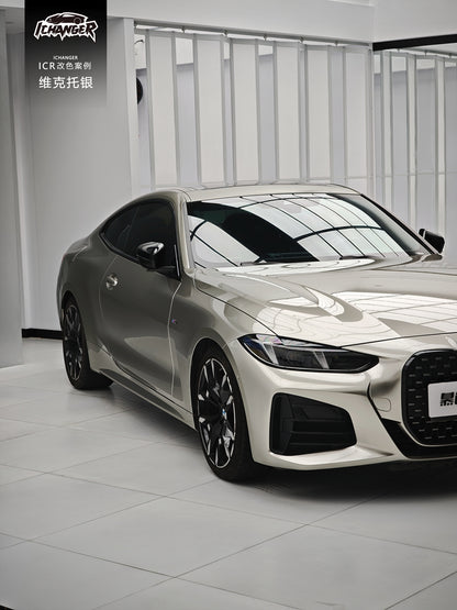 Vinyl Wrap Victor Silver For BMW