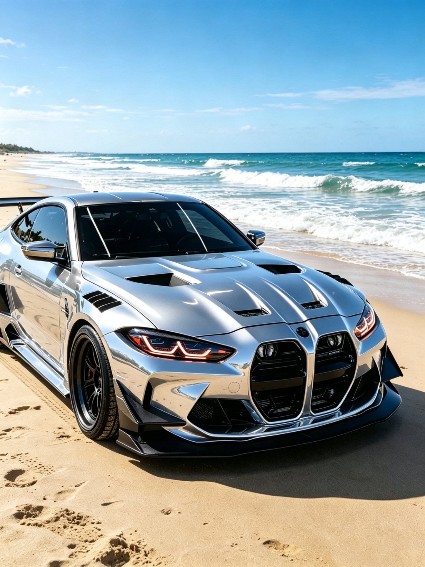 How much Full Roll Vinyl Wrap Mirror Chrome Silver for BMW M4