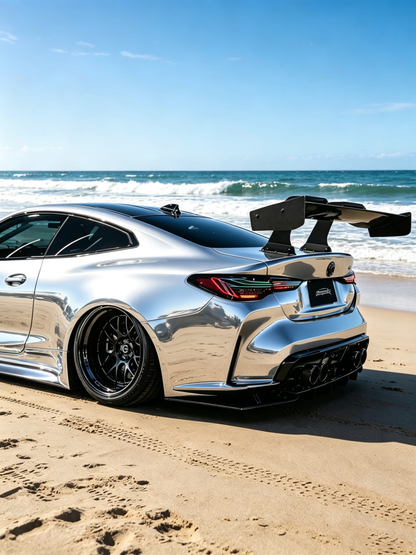 How much Full Roll Vinyl Wrap Mirror Chrome Silver for BMW M4