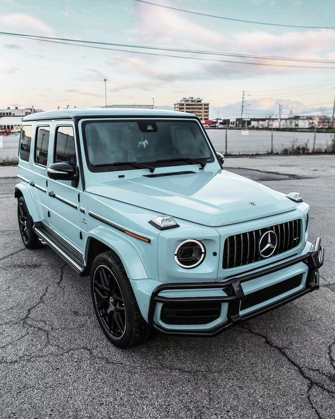 Full PPF Wrapping Car in Los Angeles PPF Alps Blue for Mercedes Benz G63