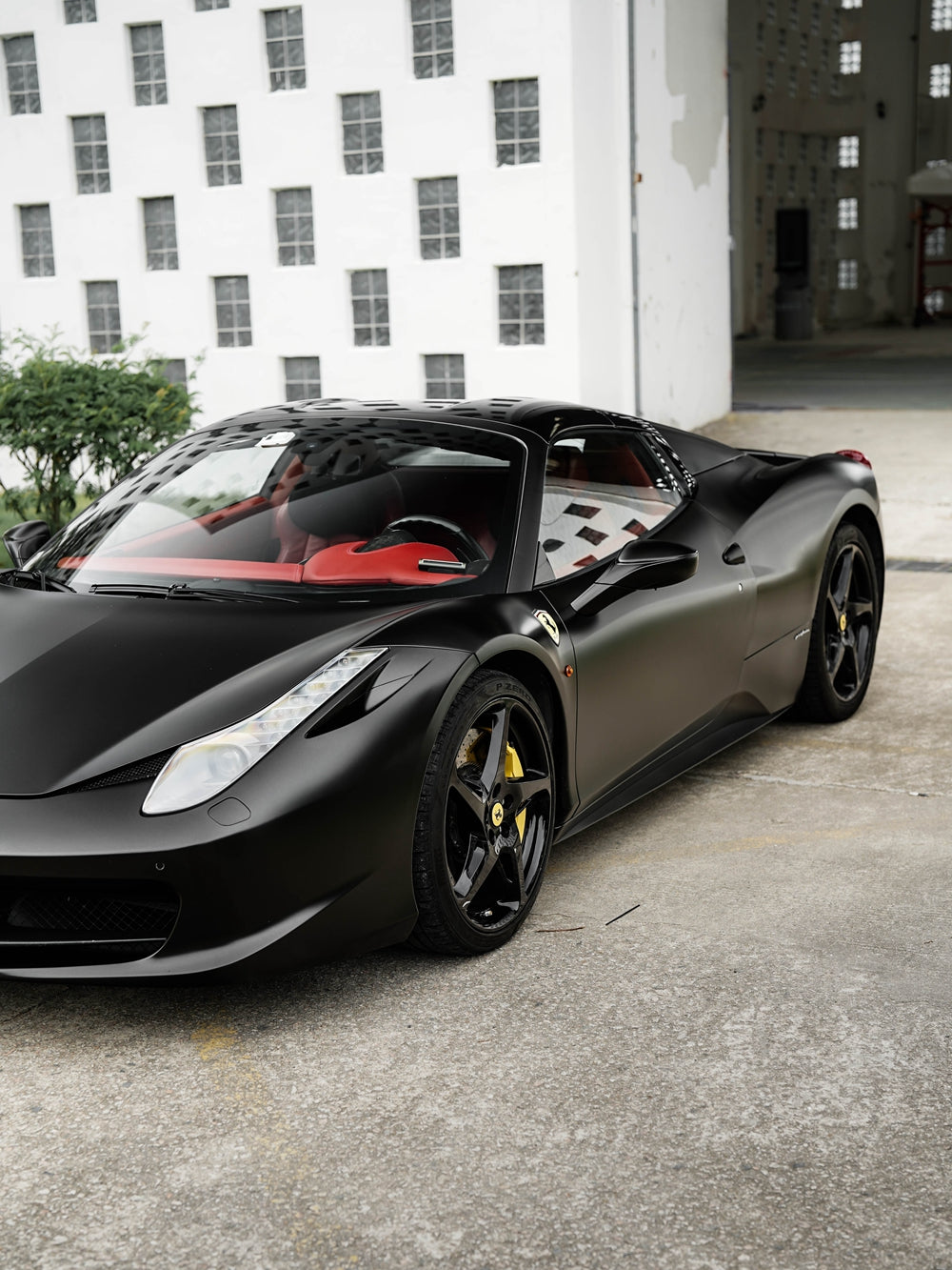 Vinyl Wrap Batman Black for Ferrari