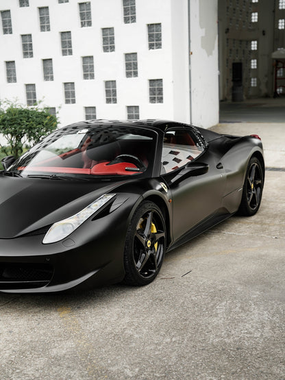 Vinyl Wrap Batman Black for Ferrari