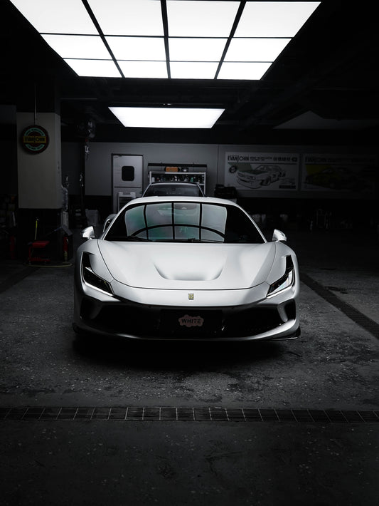 Full Car Wrapping PPF Matte First Frosting Silver for Ferrari F8