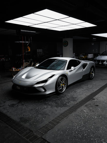 Full Car Wrapping PPF Matte First Frosting Silver for Ferrari F8