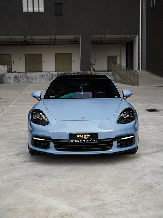 Best Car Wrapping in Los Angeles PPF Rain Blue for Porsche