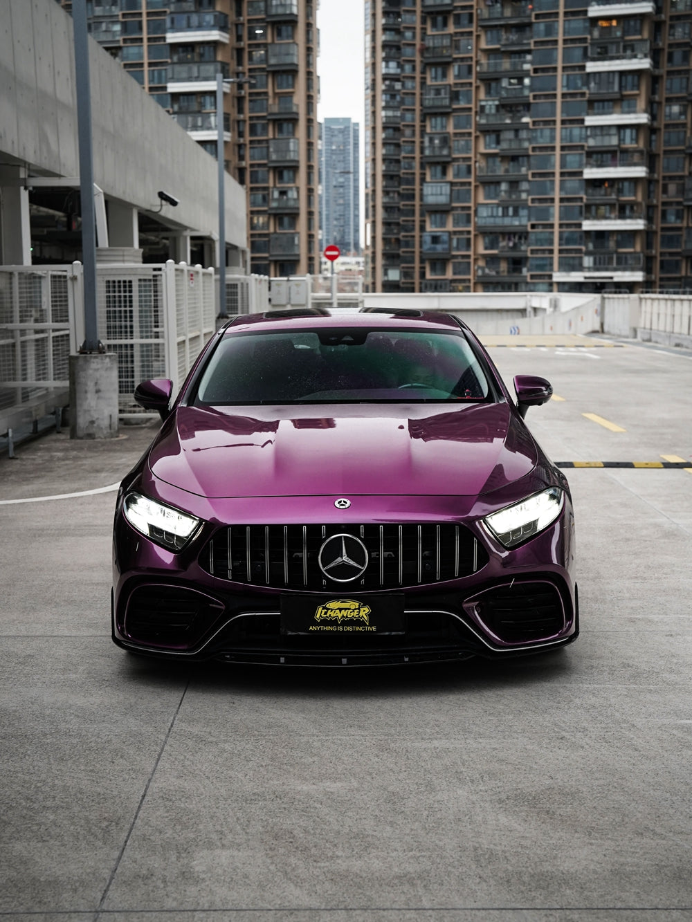 Vinyl Wrap Siberia Purple For Mercedes Benz GLS