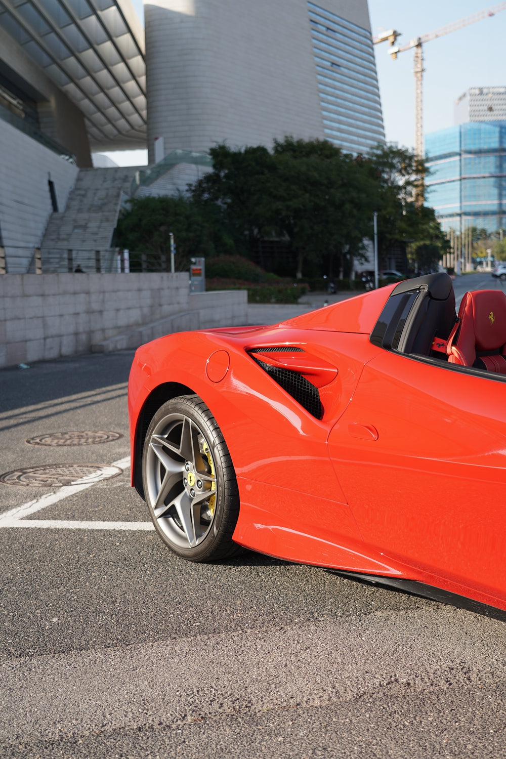 Vinyl Wrap Super Gloss Ferrari Red