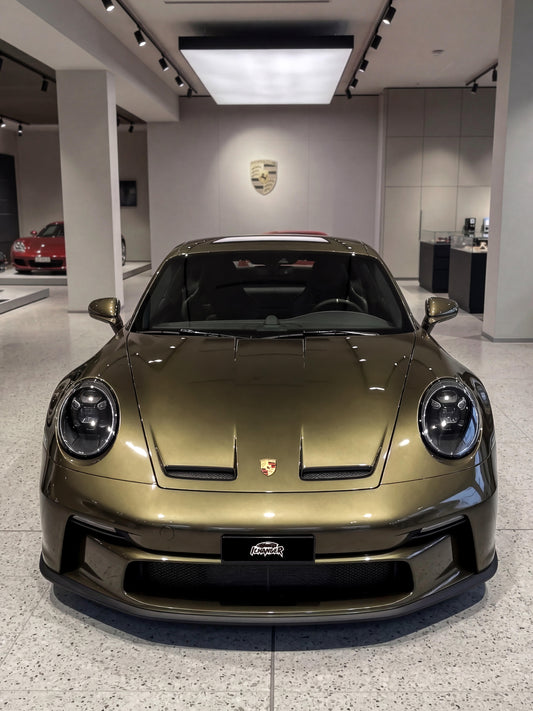 How much Wrapping A Car in Los Angeles Golden Copper for Porsche