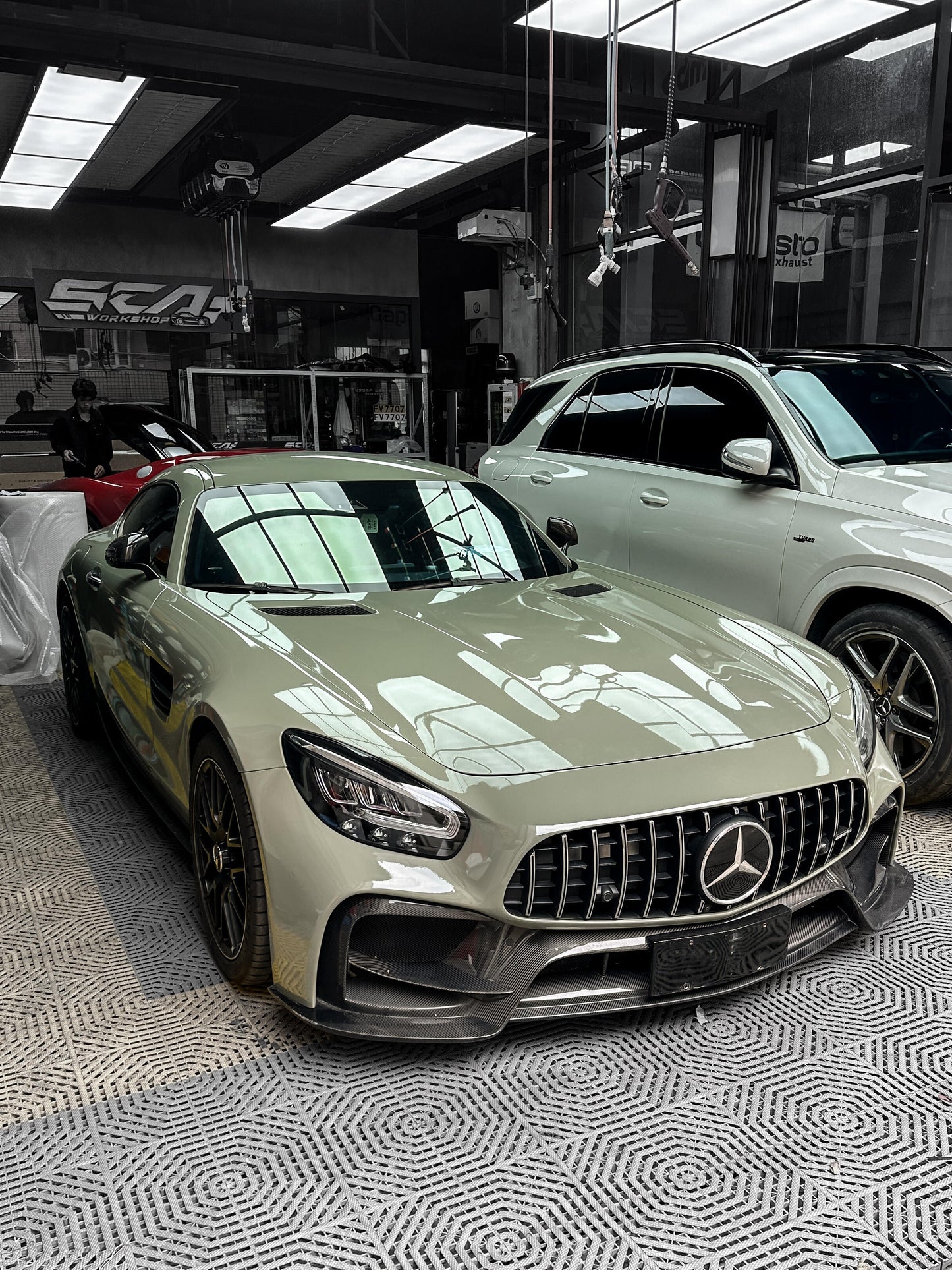 What is the Warranty Premium Vinyl Wrap Khaki Green for Merecedes Benz