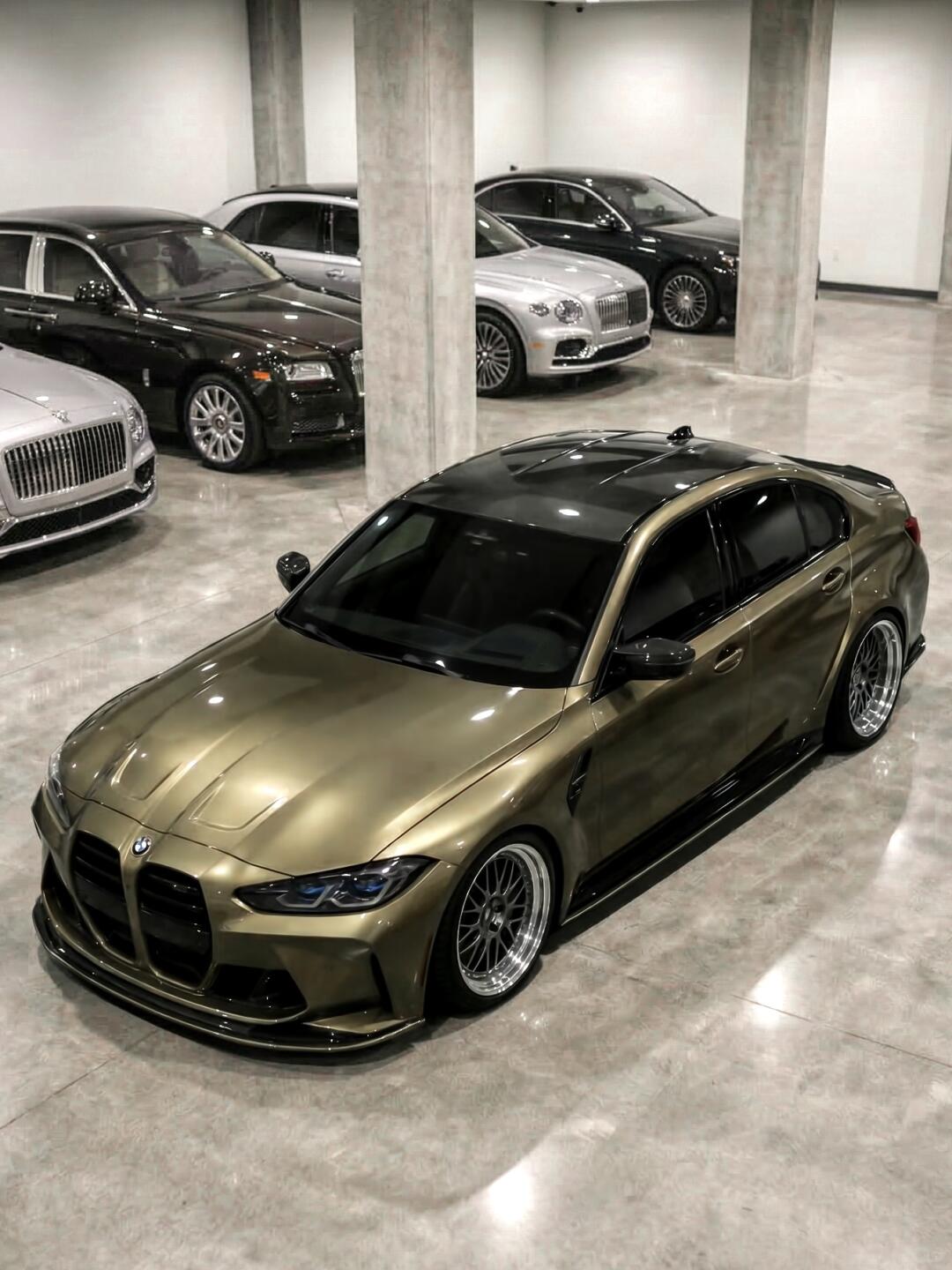 Super Premium Vinyl Wrap Brand Golden Copper for BMW M4