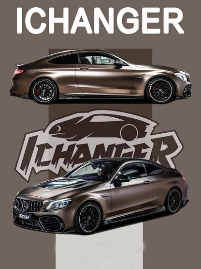 Vinyl Film Matte Metallic Brown For Mercedes Benz