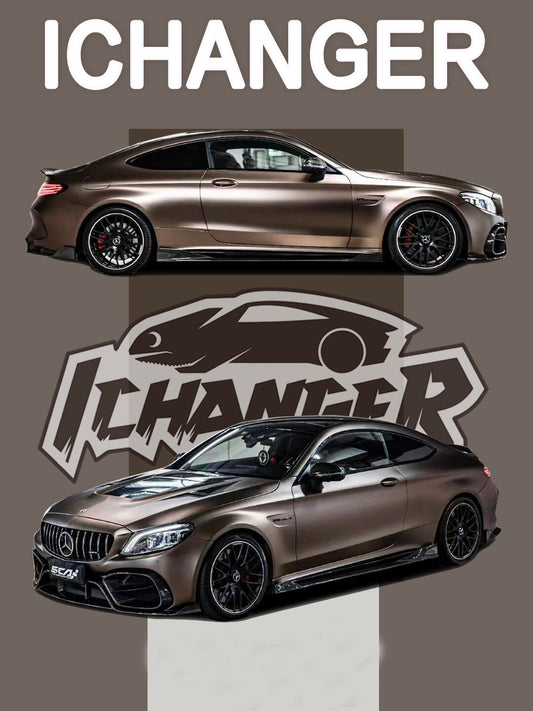 Vinyl Film Matte Metallic Brown For Mercedes Benz