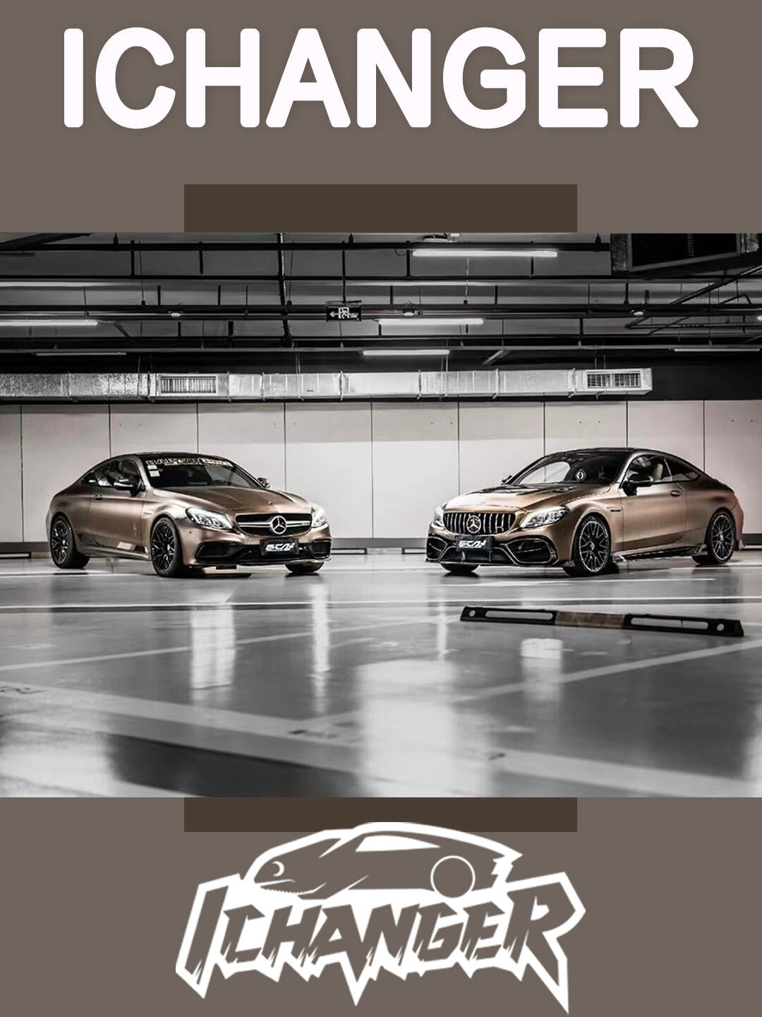 Vinyl Film Matte Metallic Brown For Mercedes Benz
