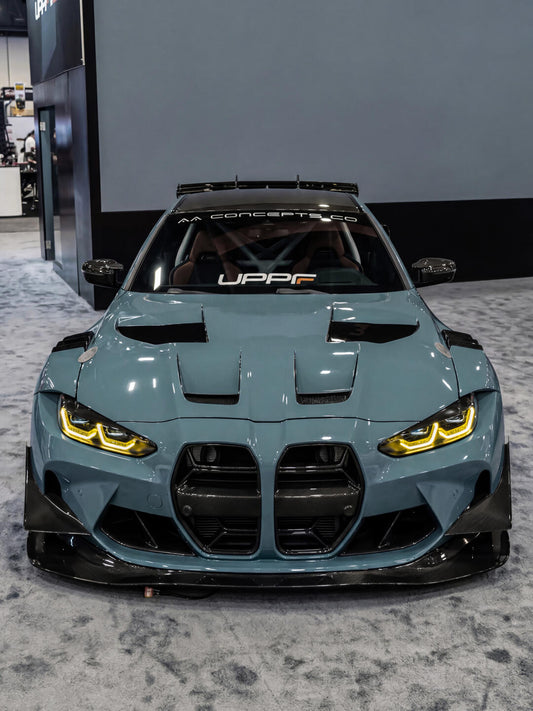Unique Color Car Vinyl Wrap in New York Salix Grey for BMW M4 G82