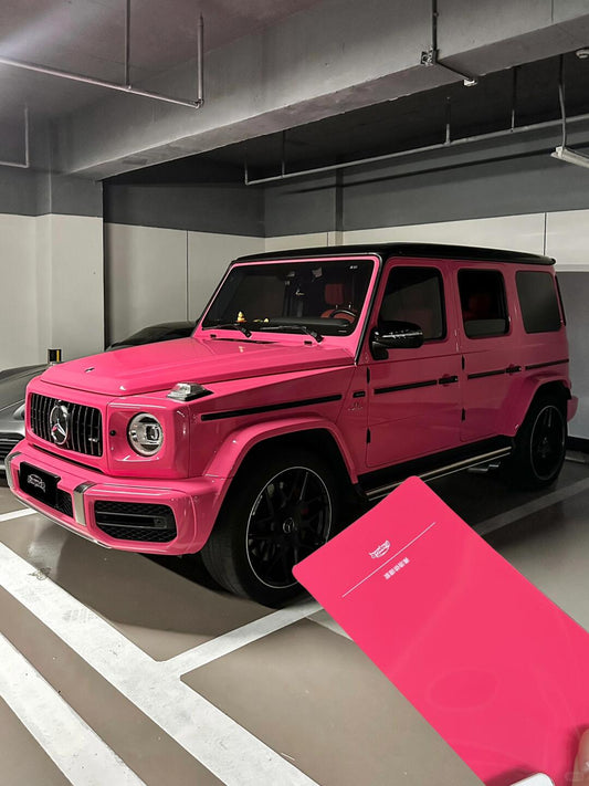 Car Wrapping New Color in New York Super Gloss Rose Pink for Merecedes Benz G63