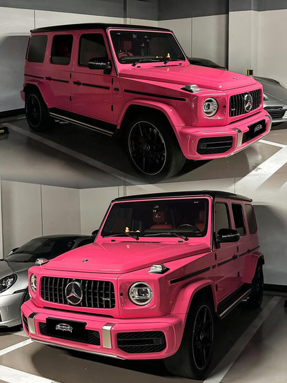 Car Wrapping New Color in New York Super Gloss Rose Pink for Merecedes Benz G63