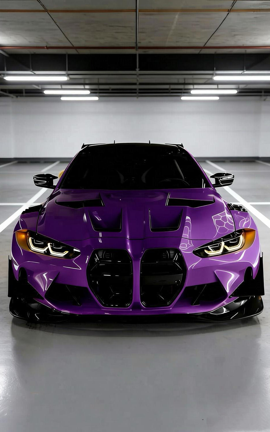 Full Roll Car Wrap Vinyl Film Gravity Purple for BMW M4 G82