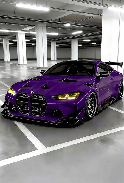 Full Roll Car Wrap Vinyl Film Gravity Purple for BMW M4 G82