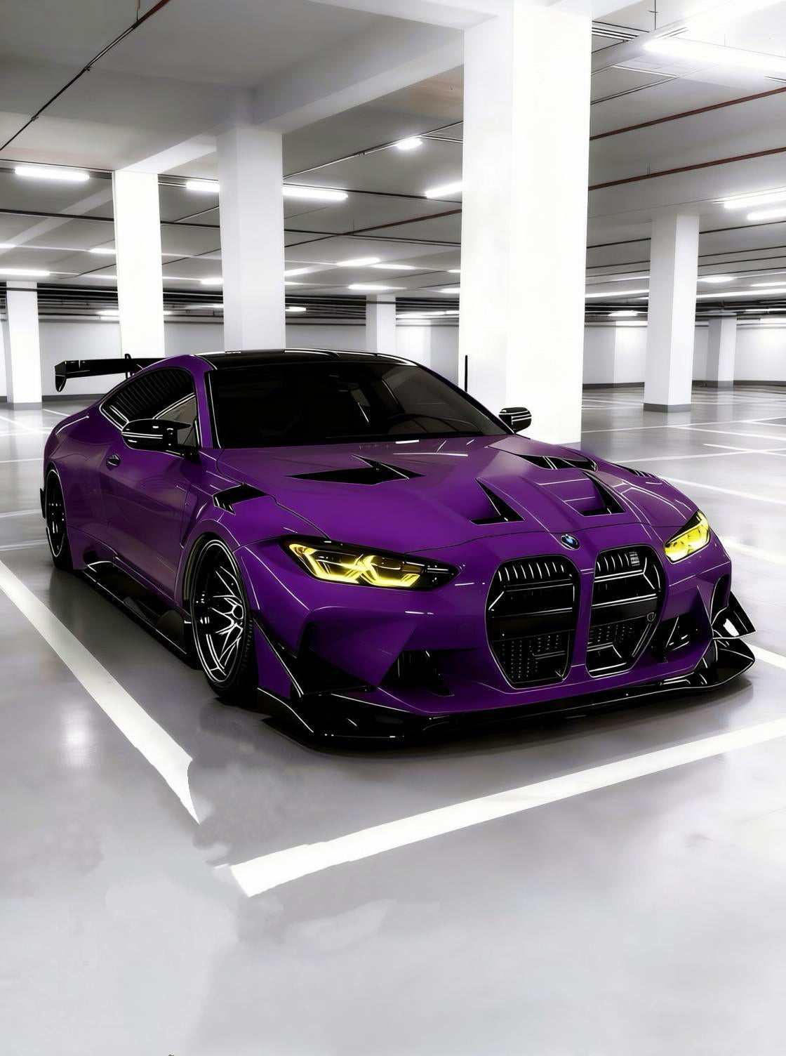 Full Roll Car Wrap Vinyl Film Gravity Purple for BMW M4 G82