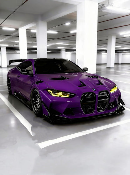 Full Roll Car Wrap Vinyl Film Gravity Purple for BMW M4 G82
