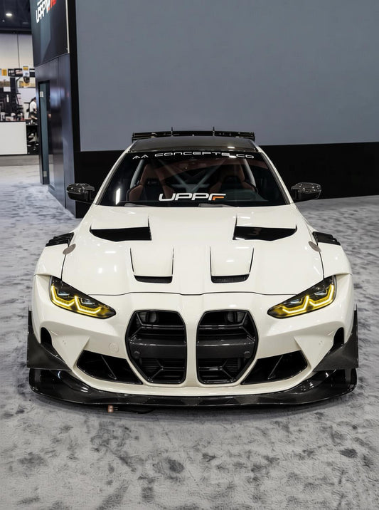 Where to Wrap a Car in New York Vinyl Wrap Super Paint Pearl White for BMW M4