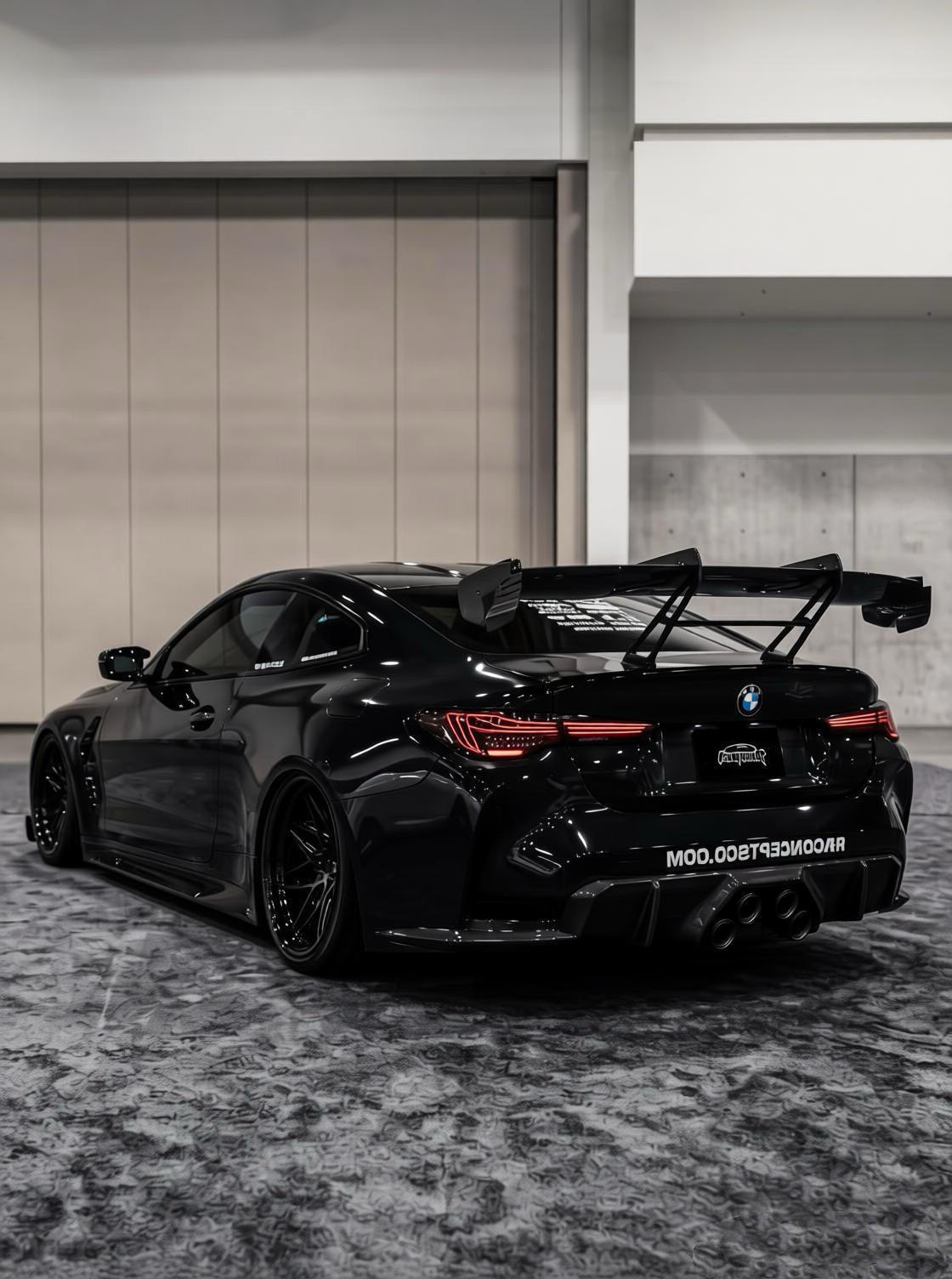 Car Wrap Vinyl Bunnings Super Gloss Relfreparing Black for BMW M4