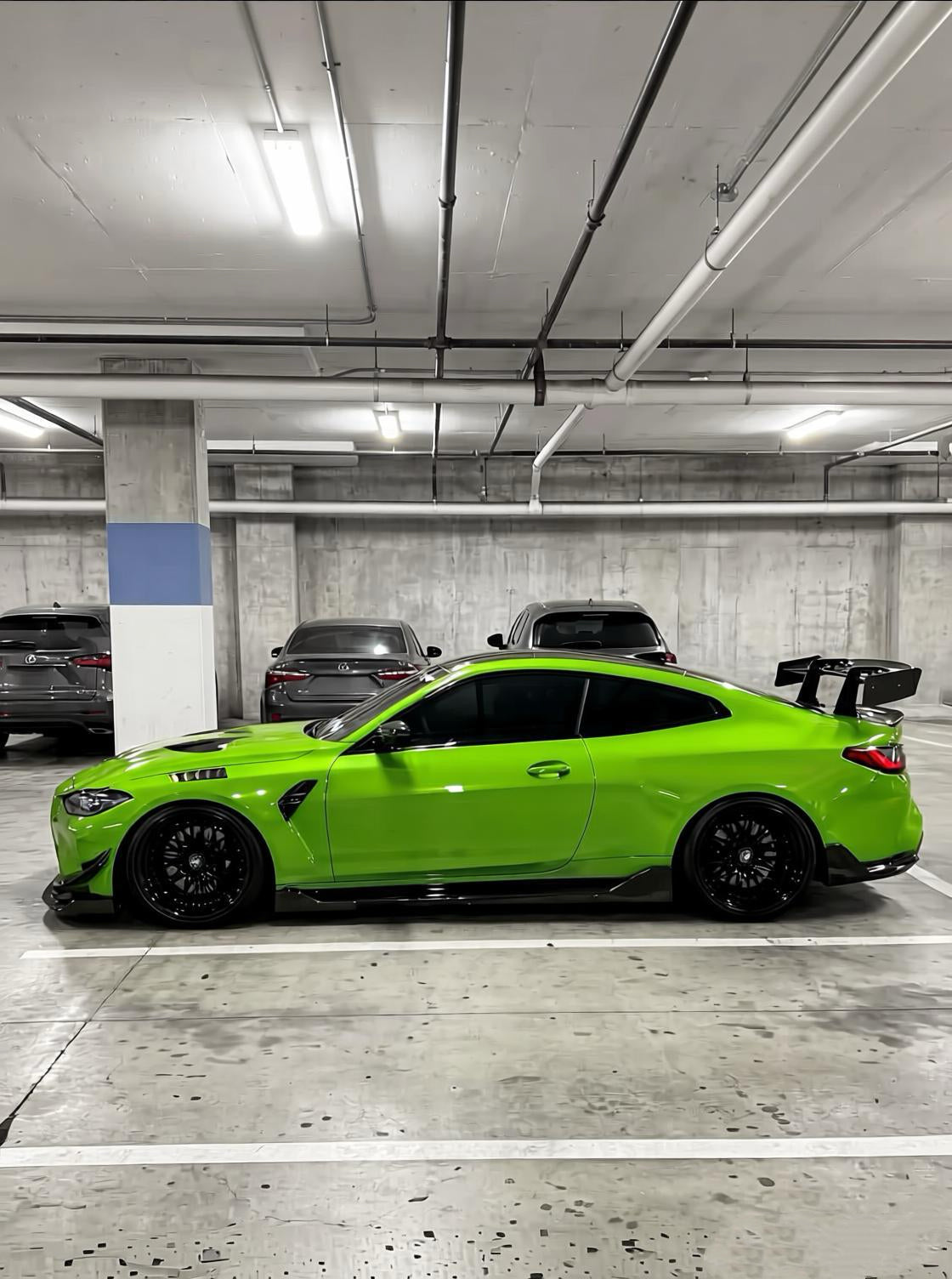 Vinyl Wrapping Full Car in Los Angeles Viper Green for BMW M4 G82