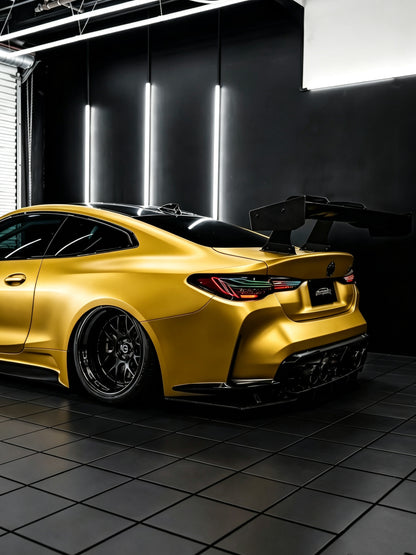 Premium Vinyl Wrap Solution Liquid Metal Yellow for BMW M4 G82