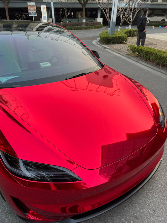 Vinyl Wrap Mirror Chrome Red