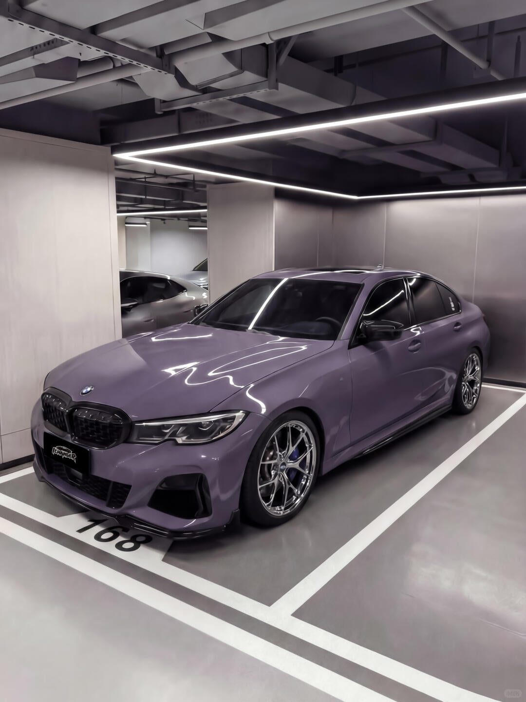 How Long Wrapping a Car In New York Vinyl Wrap Lilac Purple for BMW M3