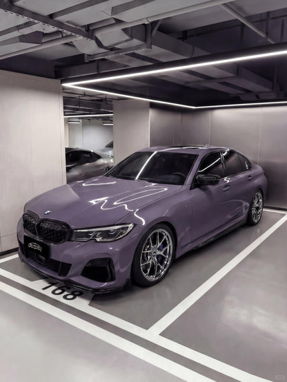 How Long Wrapping a Car In New York Vinyl Wrap Lilac Purple for BMW M3