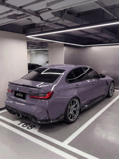 How Long Wrapping a Car In New York Vinyl Wrap Lilac Purple for BMW M3