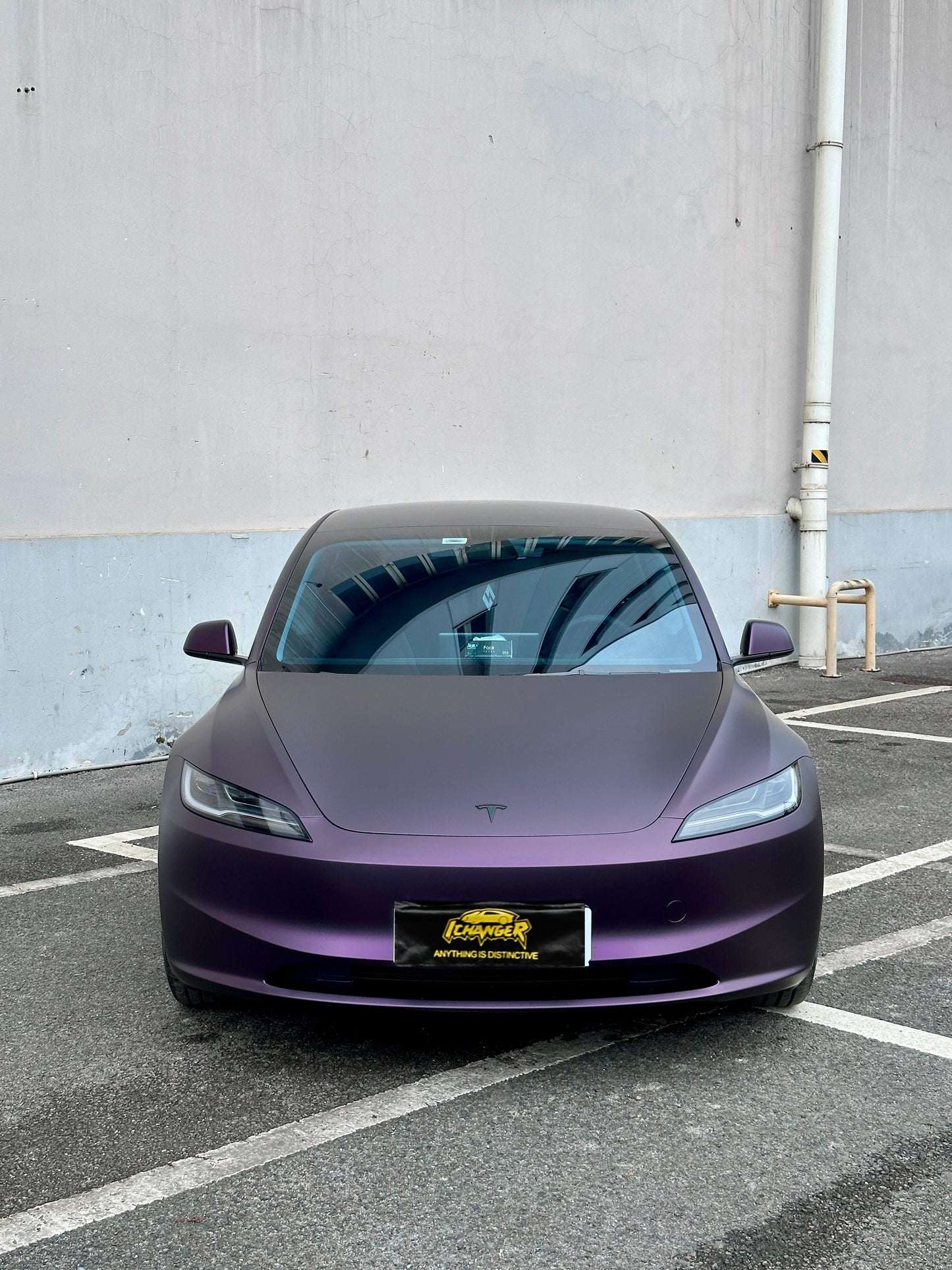 Vehicle Wraps Vinyl for Car Matte to Gloss Black Purple for Tesla
