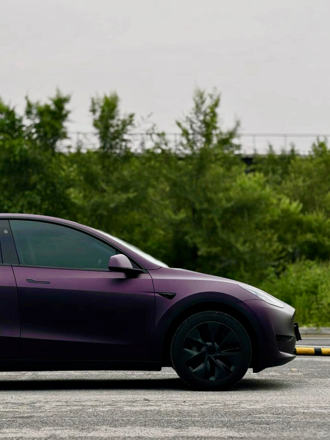 Vehicle Wraps Vinyl for Car Matte to Gloss Black Purple for Tesla