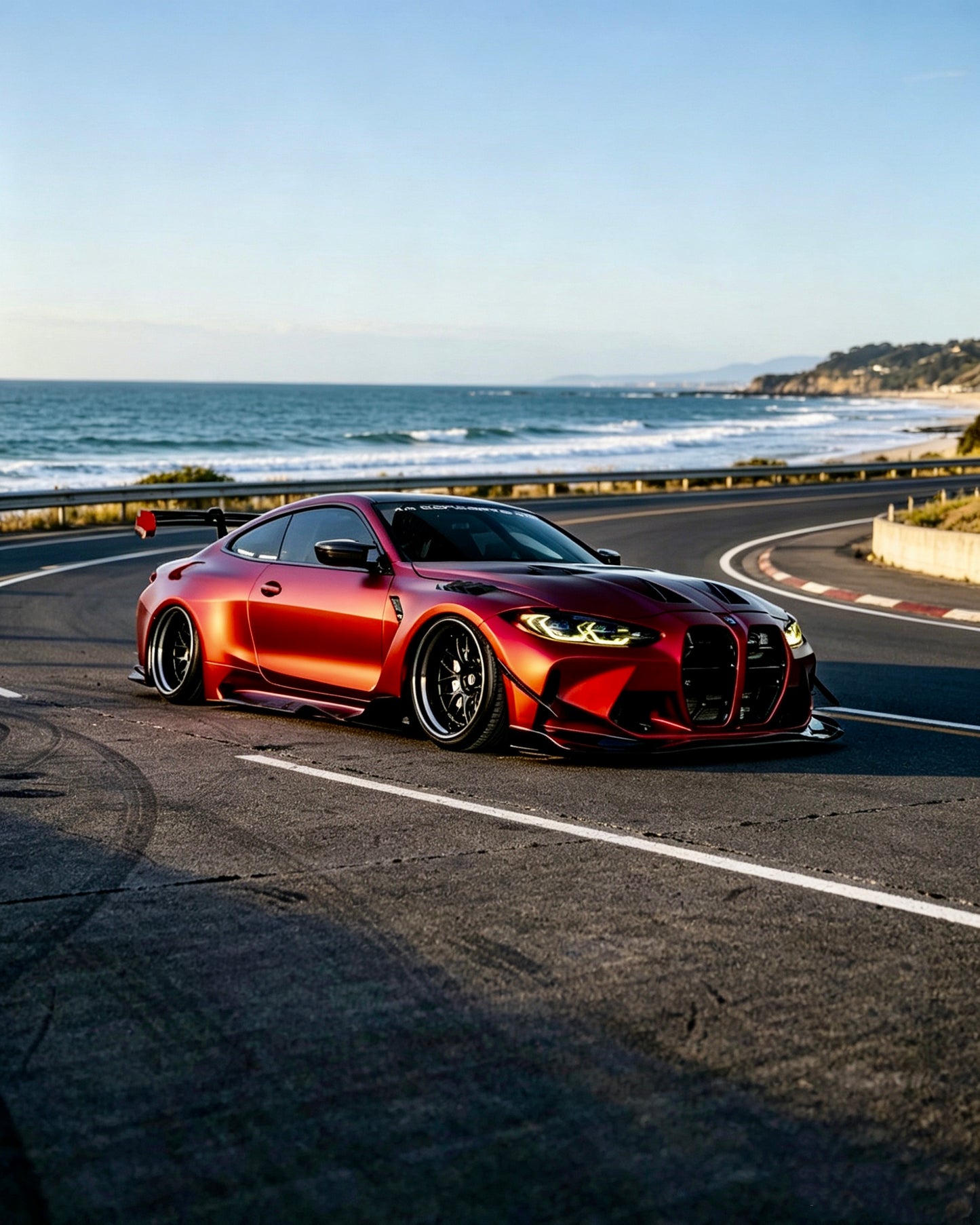 Ichanger Premium Car Wrap Film Romanee Red for BMW M4