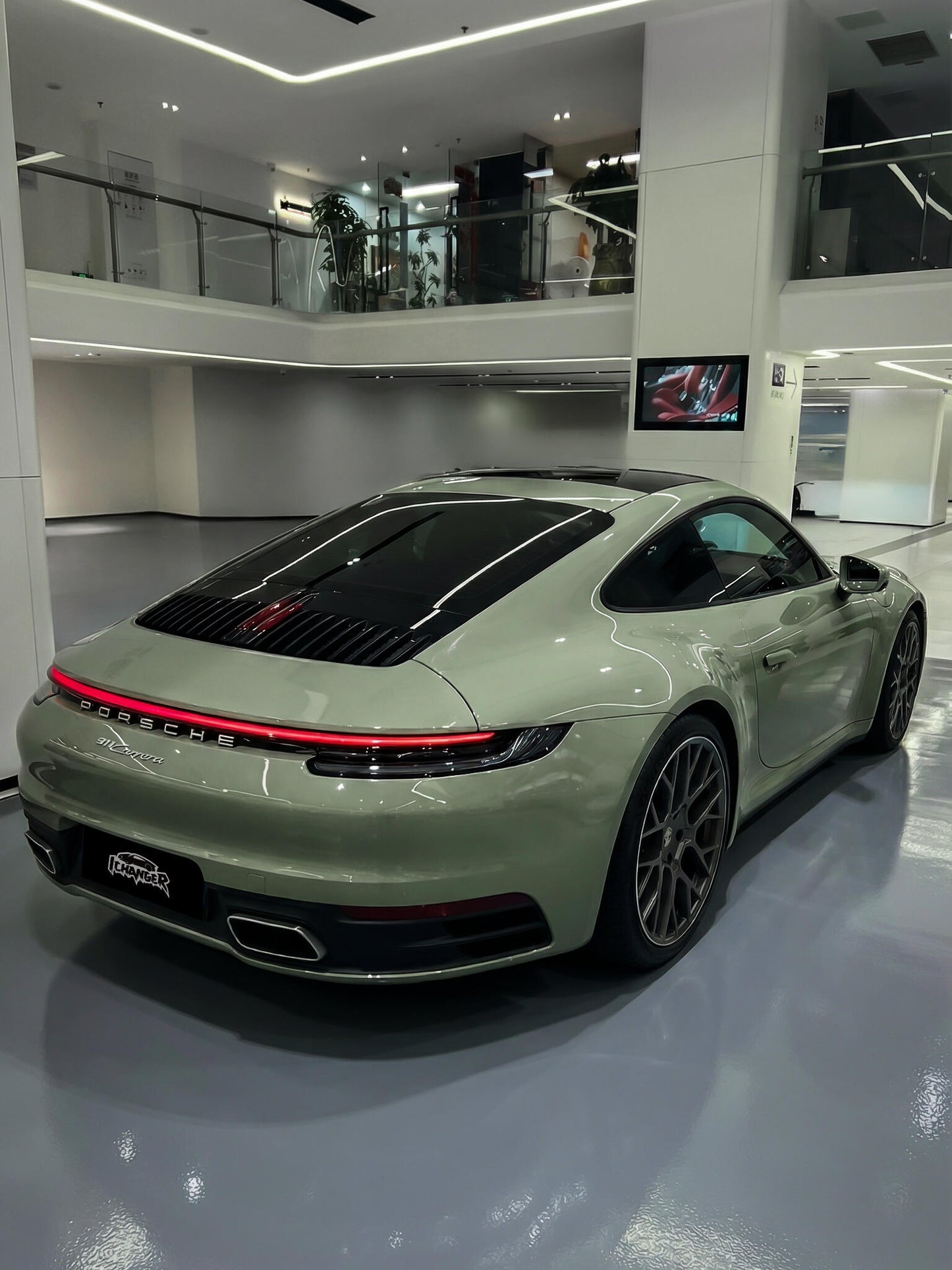 Car Wrap Khaki Green for Porsche Vinyl Wrap
