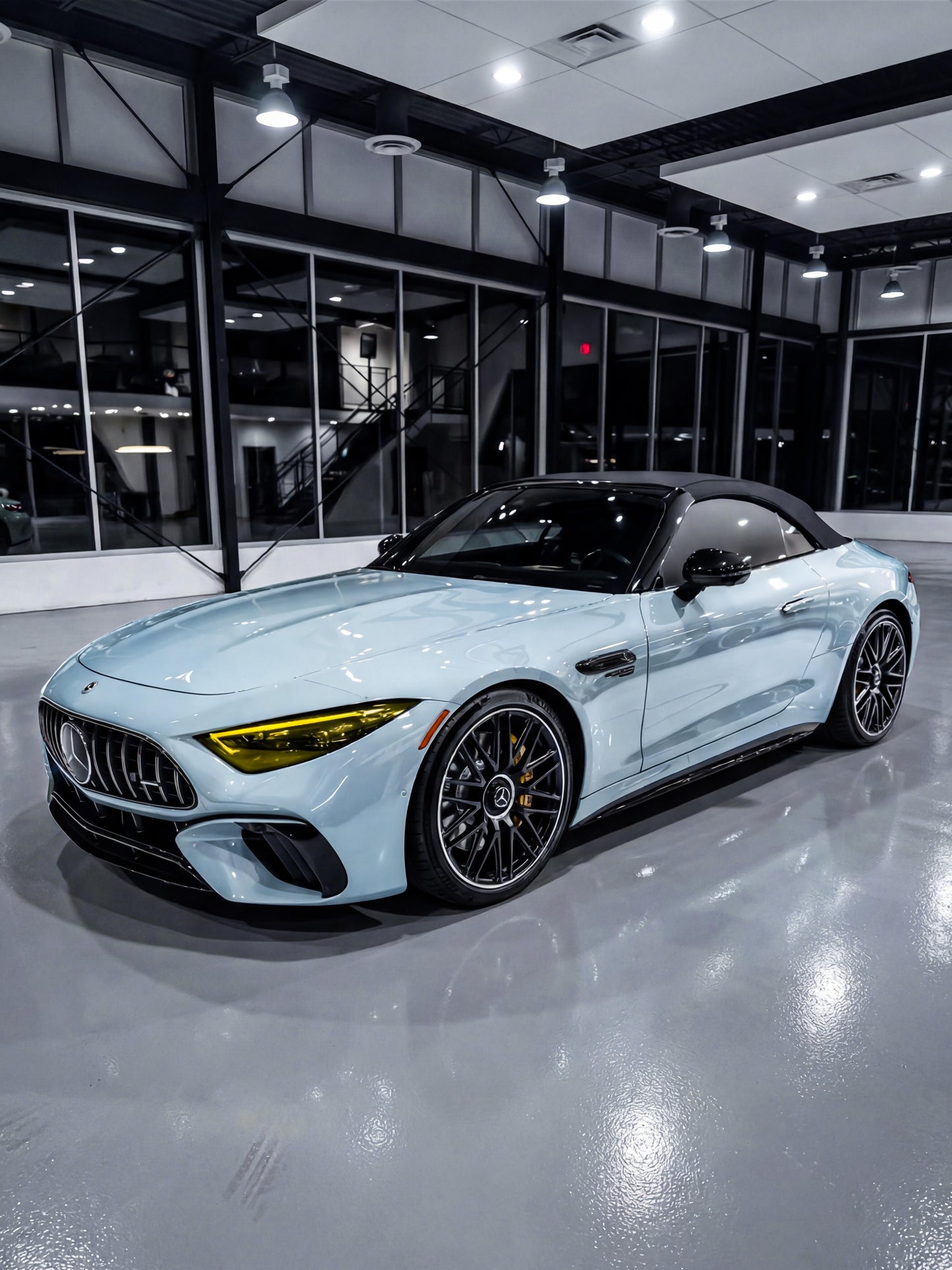 Ichangerfilm Vehicle Vinyl Wrap Victor Blue for Mercedes Benz AMG