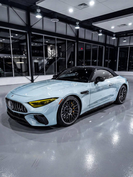 Ichangerfilm Vehicle Vinyl Wrap Victor Blue for Mercedes Benz AMG