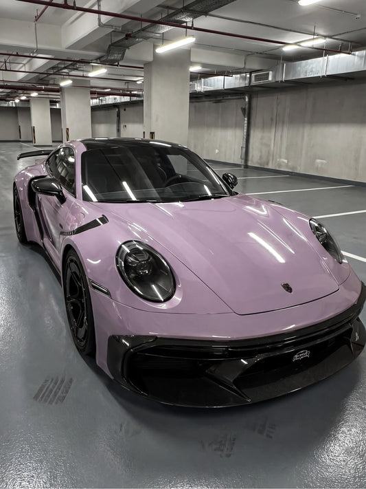 Ichangerfilm Vehicle Vinyl Wrapping Rukia Purple for Porsche