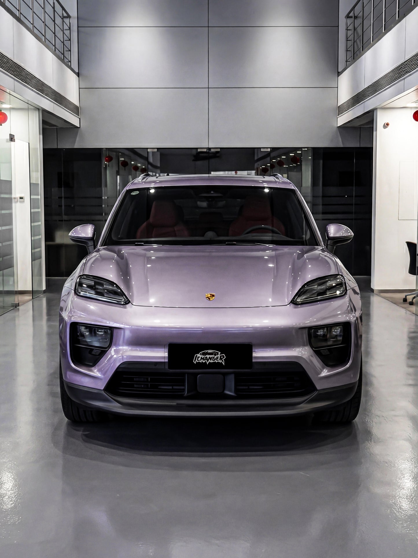 Wrapping School Vinyl Film Water Purple for Porsche