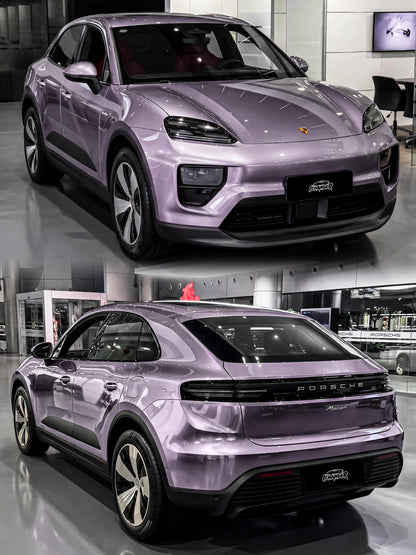 Wrapping School Vinyl Film Water Purple for Porsche