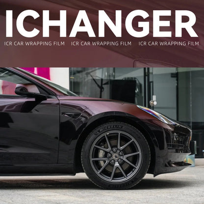 Vinyl Wrapping Satin Black Red