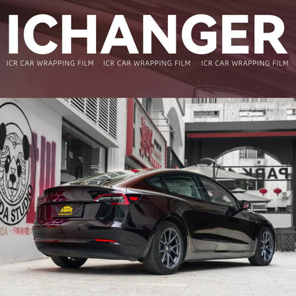 Vinyl Wrapping Satin Black Red