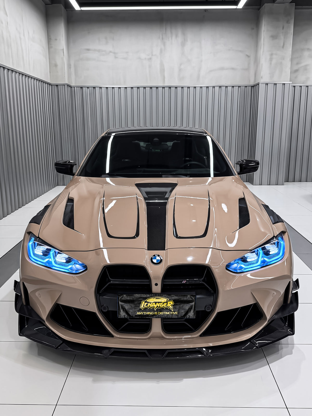 Car Color Change Cost Wrapping PPF Honey Brown for BMW M4