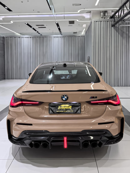 Car Color Change Cost Wrapping PPF Honey Brown for BMW M4