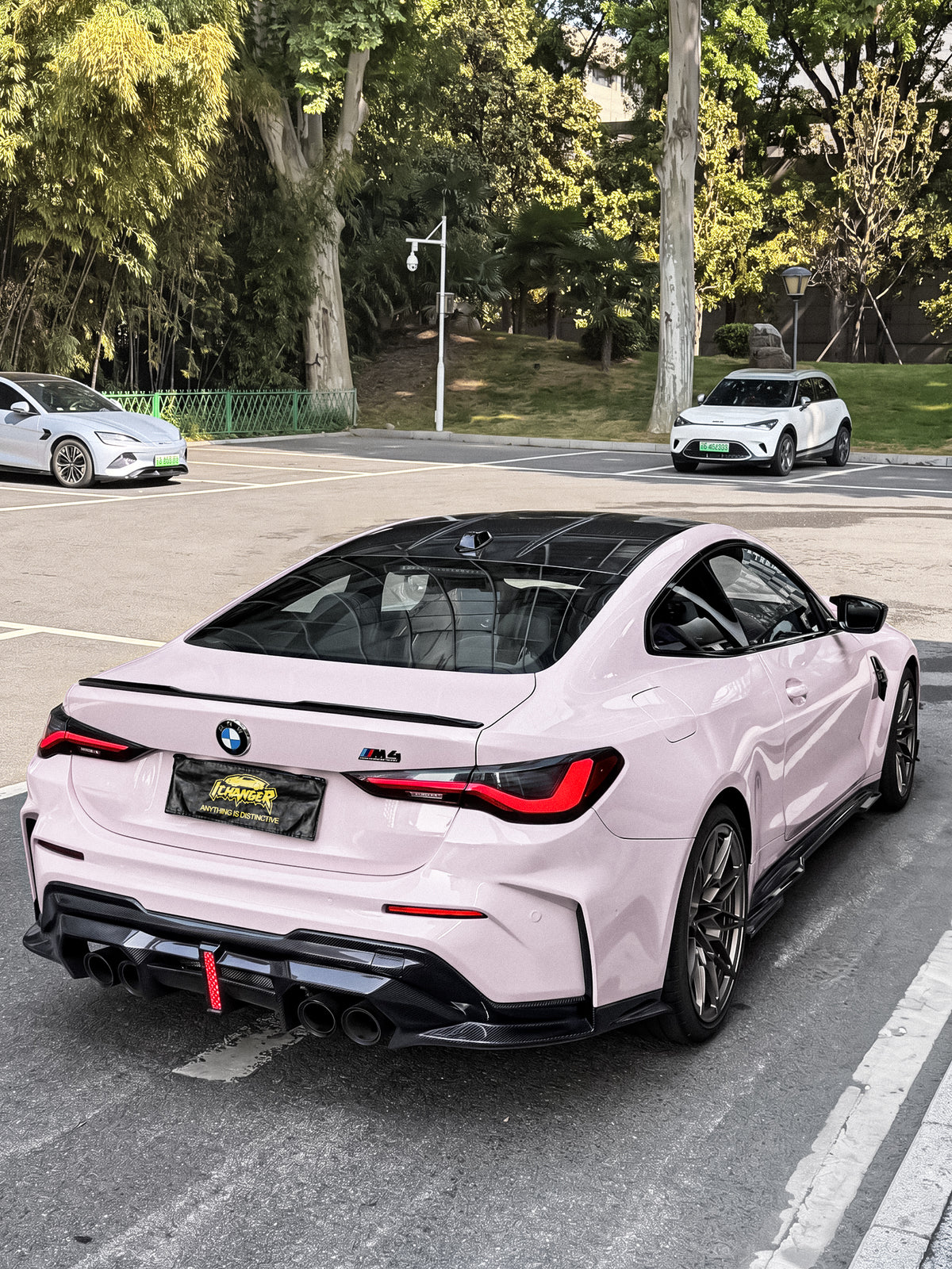 How Much Full Car Wrapping with Ichanger PPF Koi Pink for BMW M4