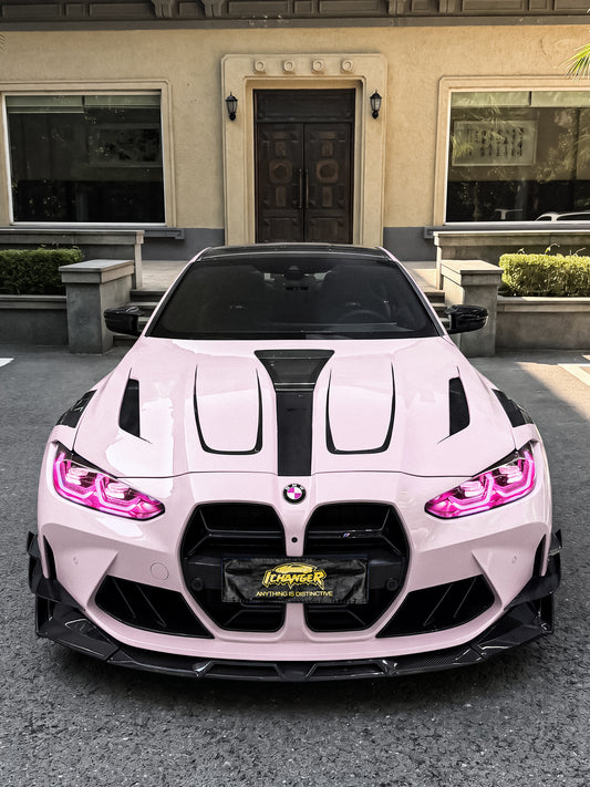 How Much Full Car Wrapping with Ichanger PPF Koi Pink for BMW M4