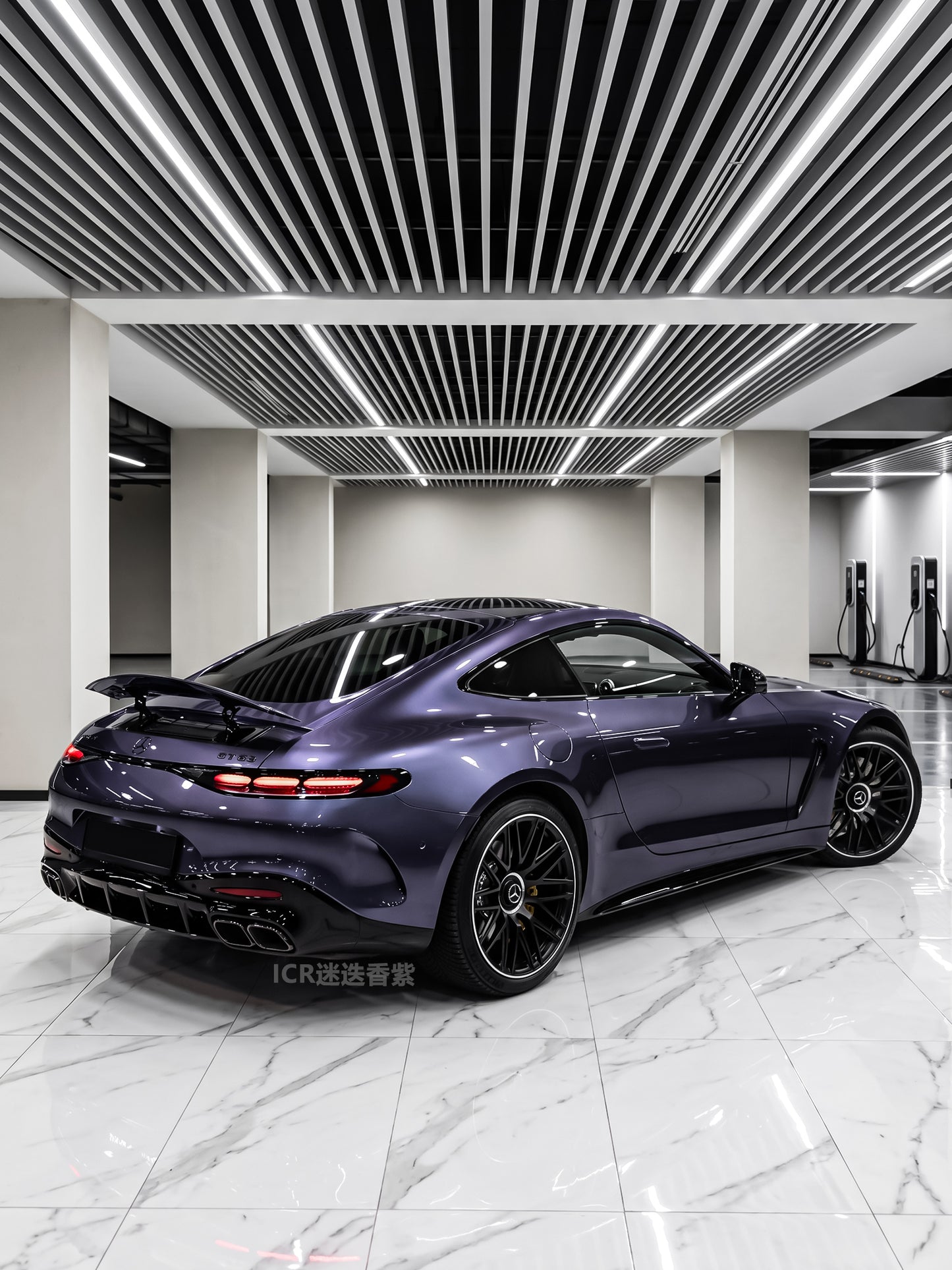Car Wrapping Color Change PPF Rosemary Purple for Mercedes Benz