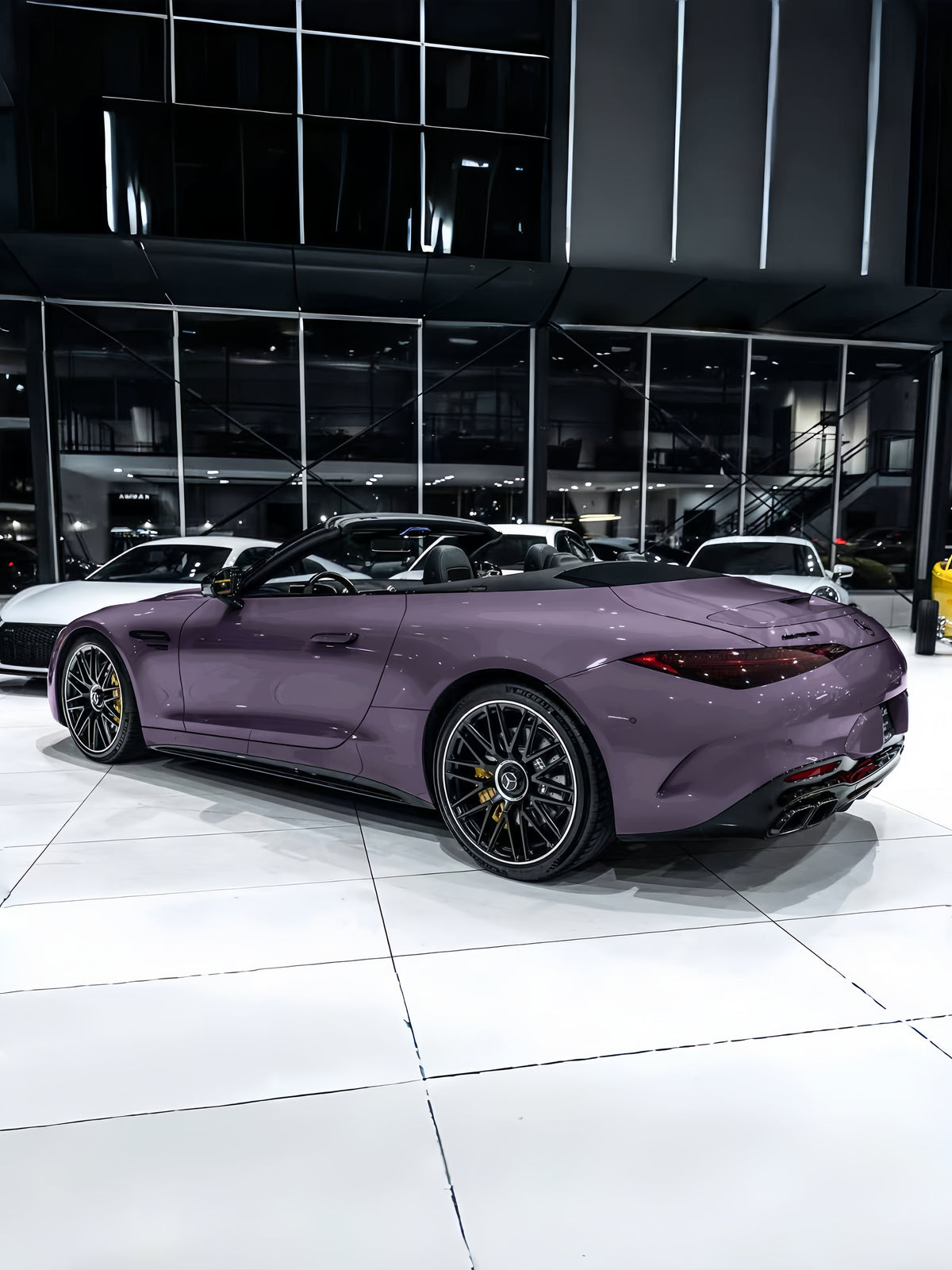 Best Wrap Shop Wrapping Car PPF Vola Purple for Mercedes Benz
