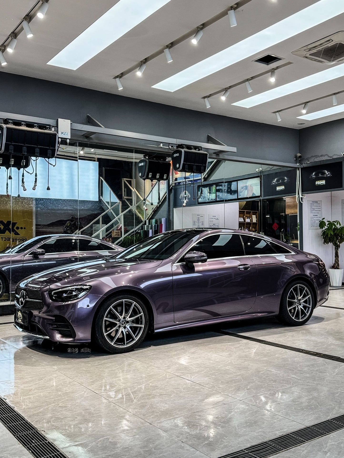 Car Wrap Cost PPF Water Purple for Mercedes Benz